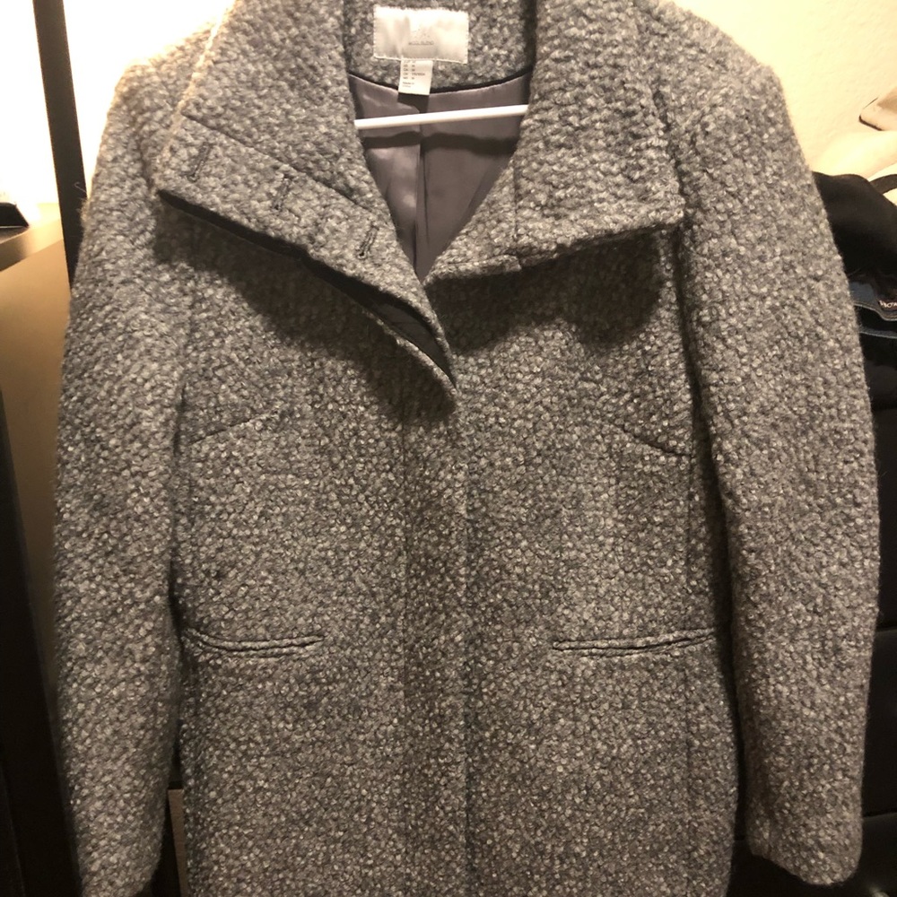 Grey Wool Long Coat